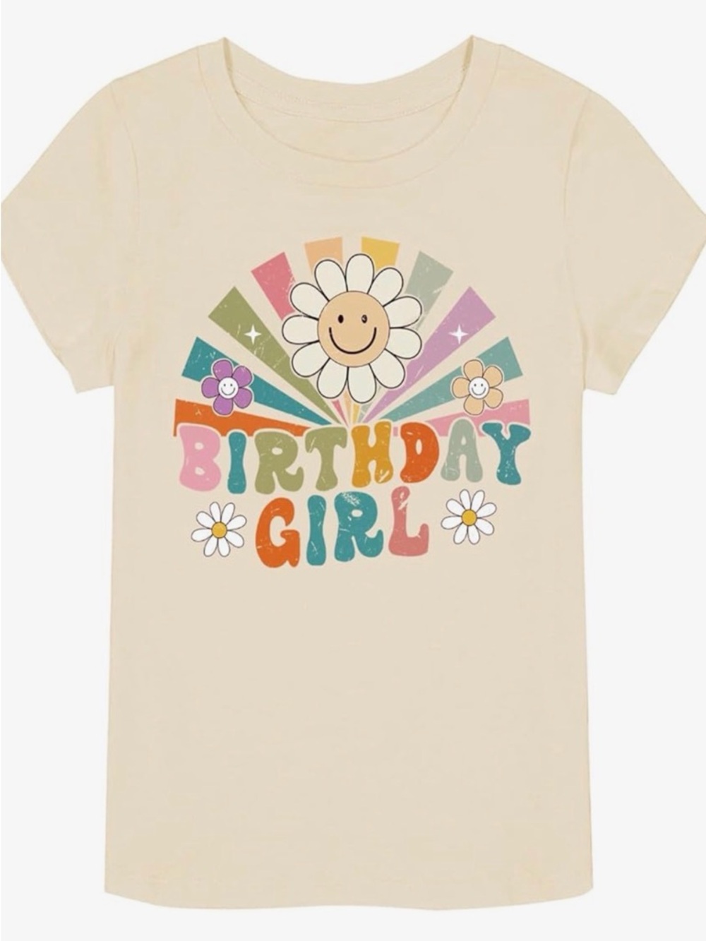 Birthday Girl Cream Short-Sleeve Tee